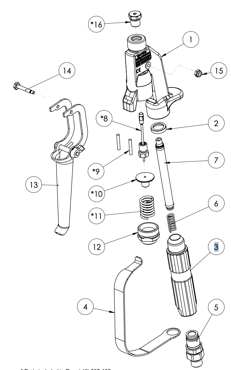 TriTech Griff T360 – Ersatzteil